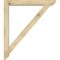 Ekena Millwork Traditional Slat Rough Sawn Bracket w/ Offset Brace, Douglas Fir, 6"W x 42"D x 48"H BKT0604X42X48TRA06RDF - alternate 3